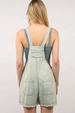 VERY J Washed Frayed Hem Denim Overall - Trendsi - Flyclothing LLC