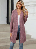 Open Front Long Sleeve Cardigan - Trendsi - Flyclothing LLC