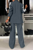 Full Size Contrast Lapel Collar Top and Pants Set - Trendsi - Flyclothing LLC