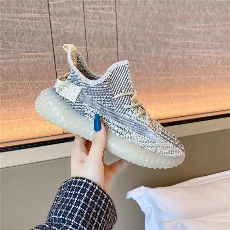 Mesh Lace-Up Platform Athletic Shoes - Trendsi - Flyclothing LLC