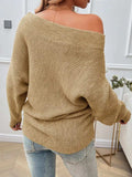 Devine Pearl Detail Long Sleeve Sweater - Trendsi - Flyclothing LLC