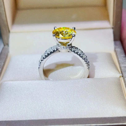 3 Carat Moissanite 925 Sterling Silver Ring - Trendsi - Flyclothing LLC