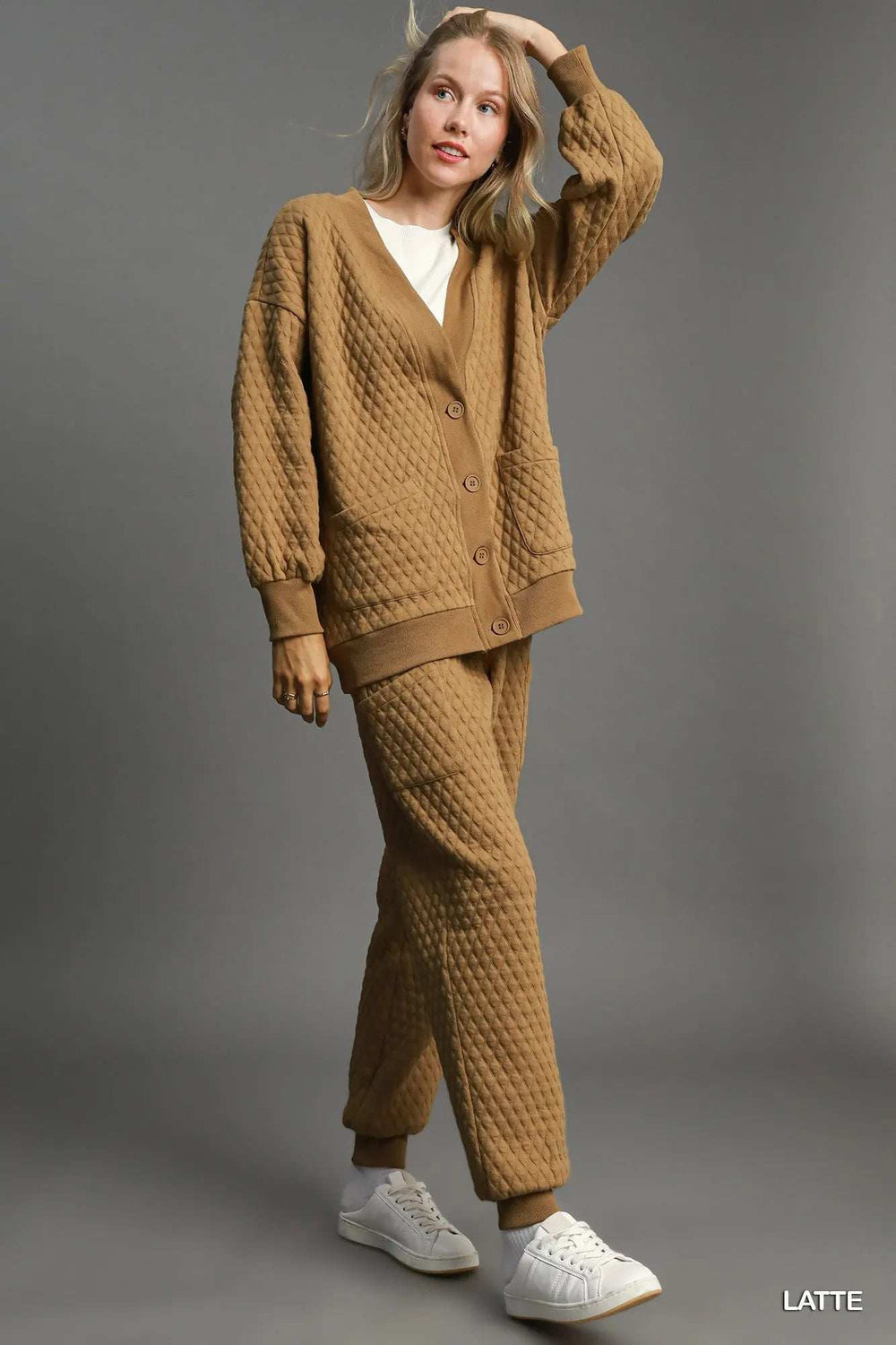 Umgee Button-Up Jacquard Cardigan - Trendsi - Flyclothing LLC