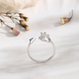 925 Sterling Silver Inlaid Zircon Ring - Trendsi - Flyclothing LLC