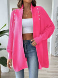 Open Front Long Sleeve Cardigan - Trendsi - Flyclothing LLC