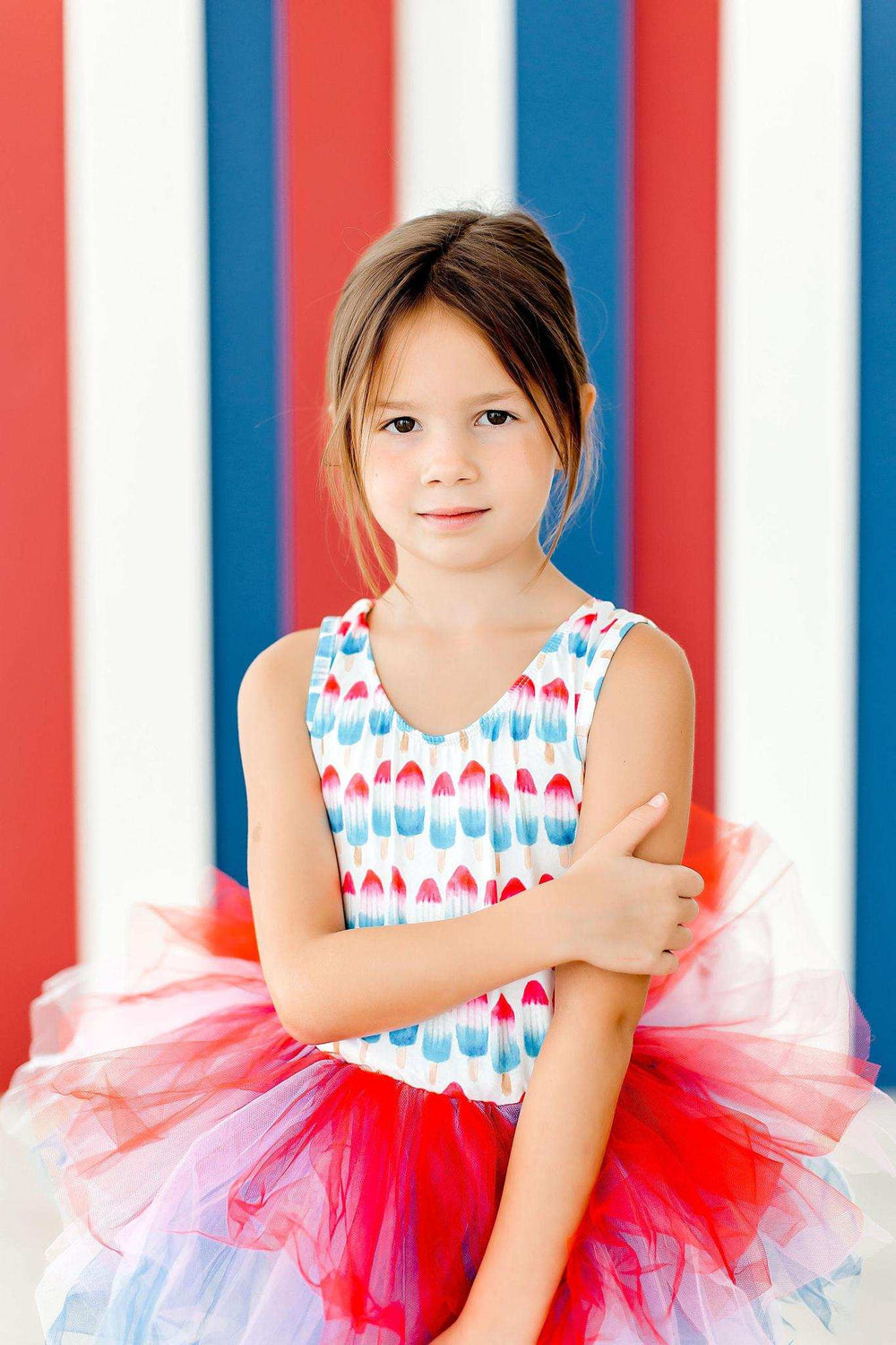 SALE Red, White & Cute Tank Tutu Leotard - Mila & Rose ® - Flyclothing LLC