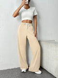 Drawstring Wide Leg Pants with Pockets - Trendsi - Flyclothing LLC