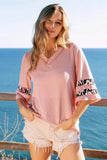 BiBi Leopard Print Contrast Tiered Sleeves Thermal Top - Trendsi - Flyclothing LLC