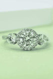 1 Carat Moissanite 925 Sterling Silver Ring - Trendsi - Flyclothing LLC