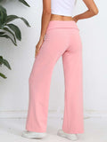 Elastic Waist Wide Leg Pants - Trendsi - Flyclothing LLC