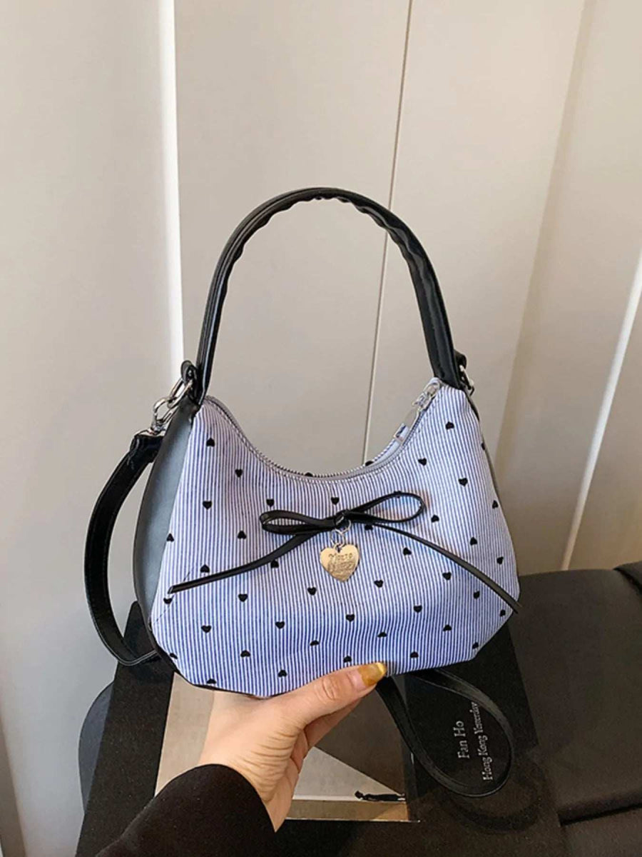 Printed Bow Shoulder Bag - Trendsi - Flyclothing LLC