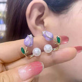 Flower Stud Earrings - Trendsi - Flyclothing LLC