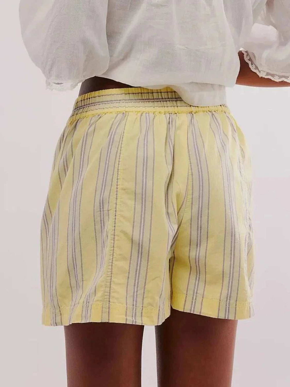 Elastic Waist Shorts - Trendsi - Flyclothing LLC