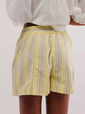 Elastic Waist Shorts - Trendsi - Flyclothing LLC