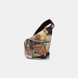 Nicole Lee USA Vegan Leather Leopard & Lip Pattern Crossbody Bag - Trendsi - Flyclothing LLC