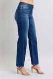 Judy Blue Full Size Side Seam Detail Straight Jeans with Pockets - Trendsi - Flyclothing LLC