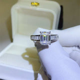 3 Carat Moissanite 925 Sterling Silver Ring - Trendsi - Flyclothing LLC