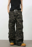 Men's Camouflage Wide Leg Jeans with Cargo Pockets - Trendsi - Flyclothing LLC