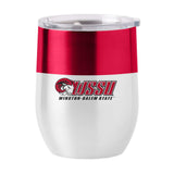 Winston-Salem State Colorblock 16oz Stainless Curved Beverage - Logo Brands - Flyclothing LLC