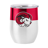 Winston-Salem State Colorblock 16oz Stainless Curved Beverage - Logo Brands - Flyclothing LLC