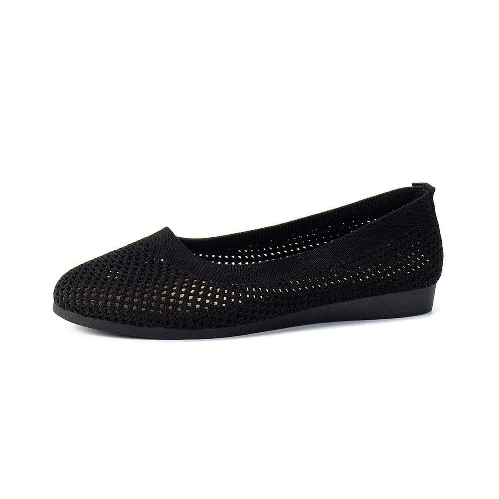 Solid Color Mesh Flat Slip-Ons - Trendsi - Flyclothing LLC