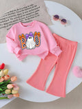 Children's Halloween Graphic Sweatshirt and Flare Pants Set - Trendsi - Flyclothing LLC