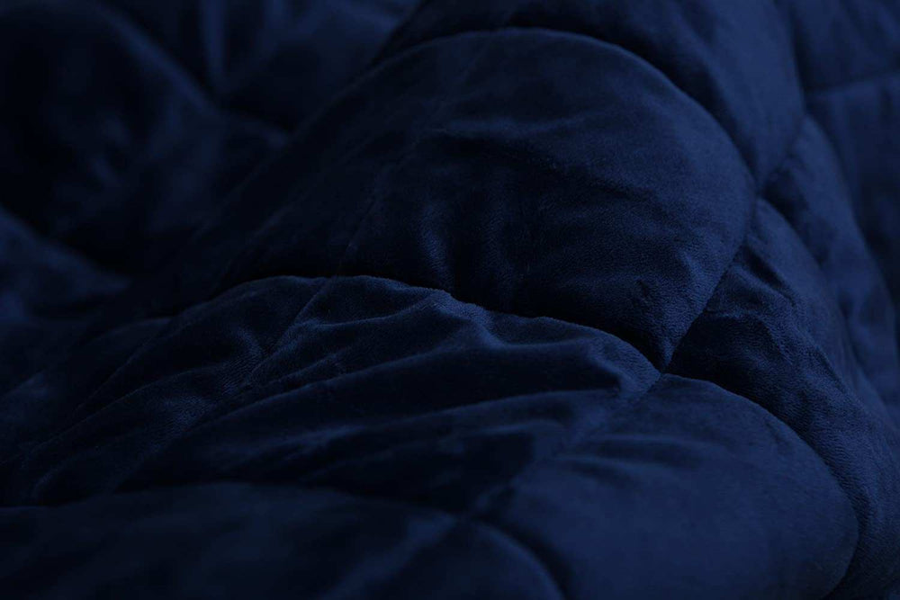 Navy Blue Microfiber Solid Color Plush Throw - Homeroots - Flyclothing LLC