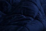 Navy Blue Microfiber Solid Color Plush Throw - Homeroots - Flyclothing LLC