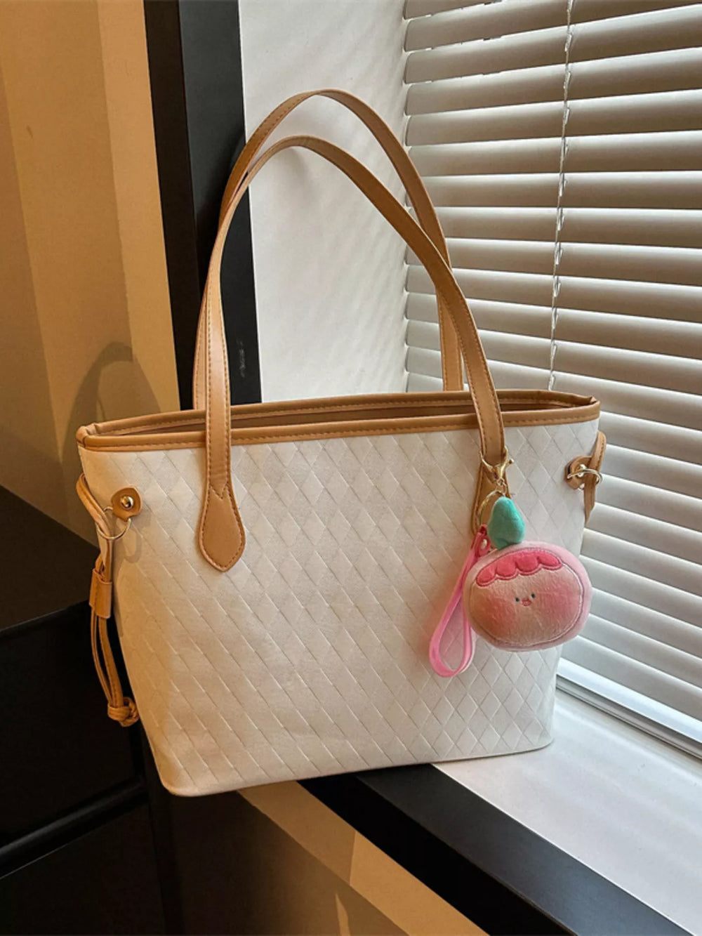 Woven Pattern Tote Bag - Trendsi - Flyclothing LLC