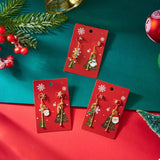 Christmas Santa Asymmetrical Drop Earrings - Trendsi - Flyclothing LLC