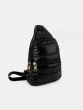 Quilted Adjustable Strap Puffy Sling Bag - Trendsi - Flyclothing LLC