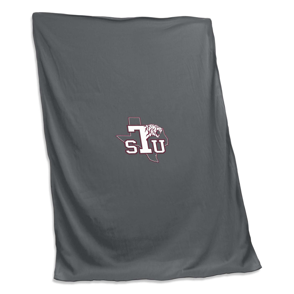 Texas Southern U Charcoal Screened Sweatshirt Blanket - Logo Brands - Flyclothing LLC