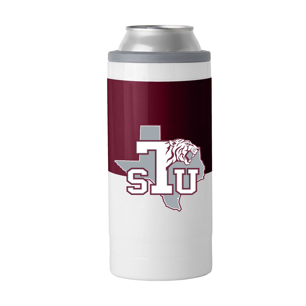 Texas Southern Univ Colorblock 12oz Slim Can Coolie - Logo Brands - Flyclothing LLC