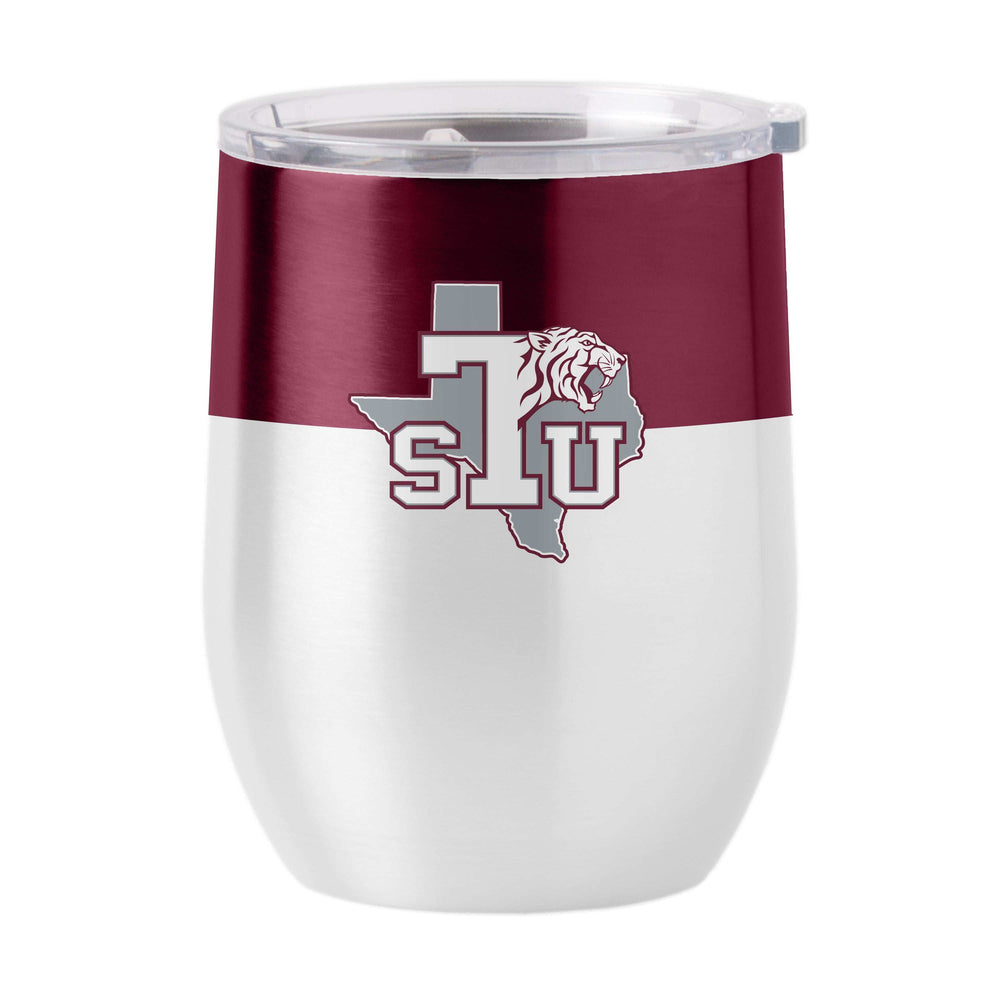 Texas Southern Univ Colorblock 16oz Stainless Curved Beverage - Logo Brands - Flyclothing LLC