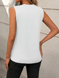 Round Neck Sleeveless Tank - Trendsi - Flyclothing LLC