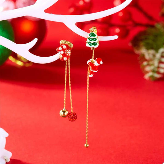 Christmas Santa Drop Earrings - Trendsi - Flyclothing LLC