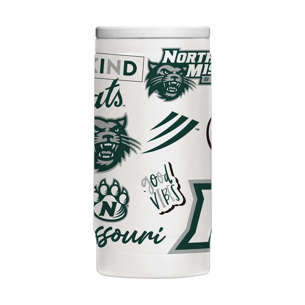 NW Missouri State 12oz Native Powdercoat SlimCan Coolie - Logo Brands - Flyclothing LLC