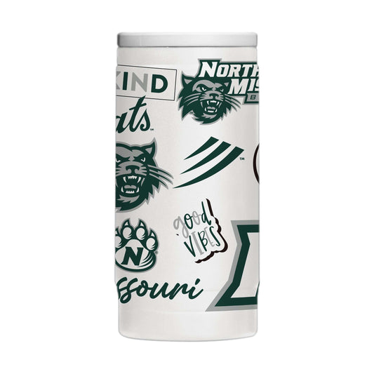NW Missouri State 12oz Native Powdercoat SlimCan Coolie - Logo Brands - Flyclothing LLC