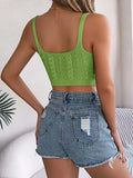 Cable-Knit Short Cami - Trendsi - Flyclothing LLC