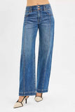 RISEN Mid Rise Fit Wide Baggy Jeans - Trendsi - Flyclothing LLC