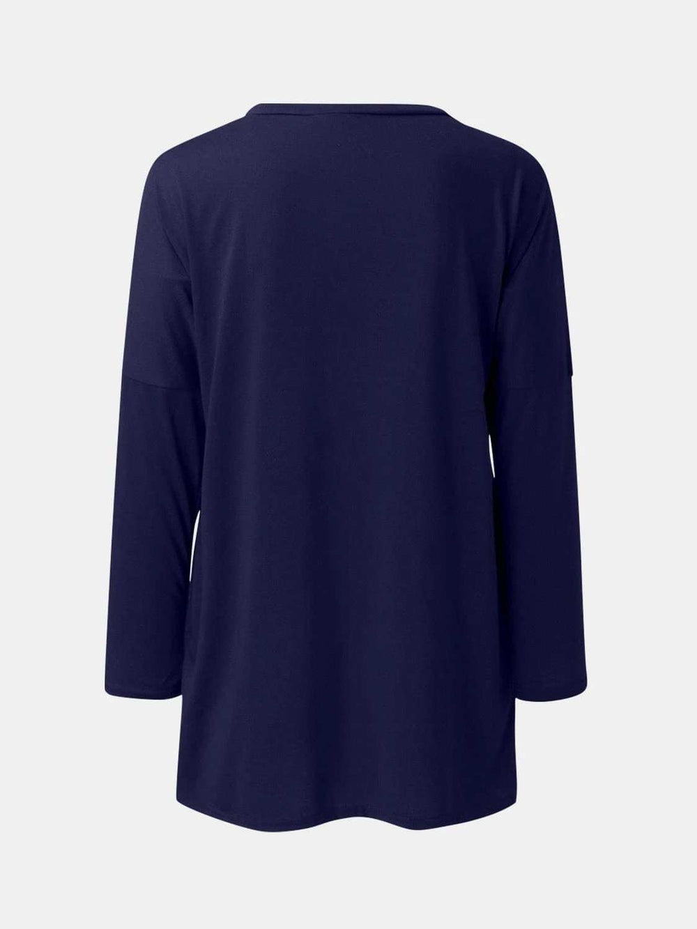 Full Size Round Neck Long Sleeve T-Shirt - Trendsi - Flyclothing LLC
