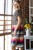Heimish Full Size Animal Leopard and Stripe Open Cardigan Plus Size - Trendsi - Flyclothing LLC