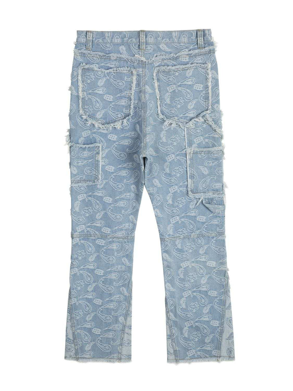 Men's Contrast Washed Bootcut Jeans - Trendsi - Flyclothing LLC