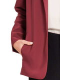 Zenana Woven Long Sleeve Blazer With Lining - Trendsi - Flyclothing LLC