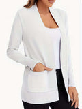 Open Front Long Sleeve Sweater Cardigan - Trendsi - Flyclothing LLC