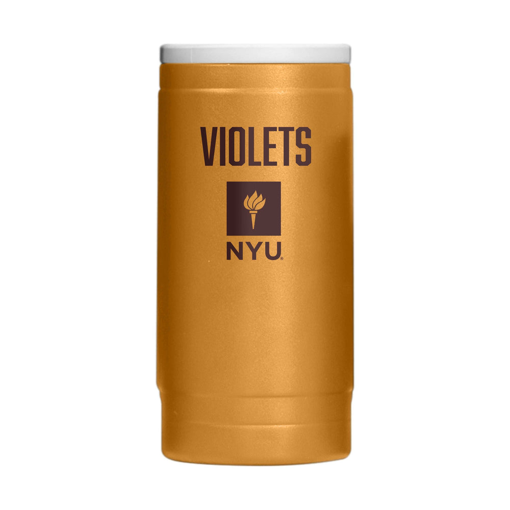 NYU 12oz Oak Huddle Powdercoat SlimCan Coolie - Logo Brands - Flyclothing LLC