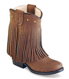 Old West Chocolate nubuck Toddler's Round Toe Boots - Old West - Flyclothing LLC