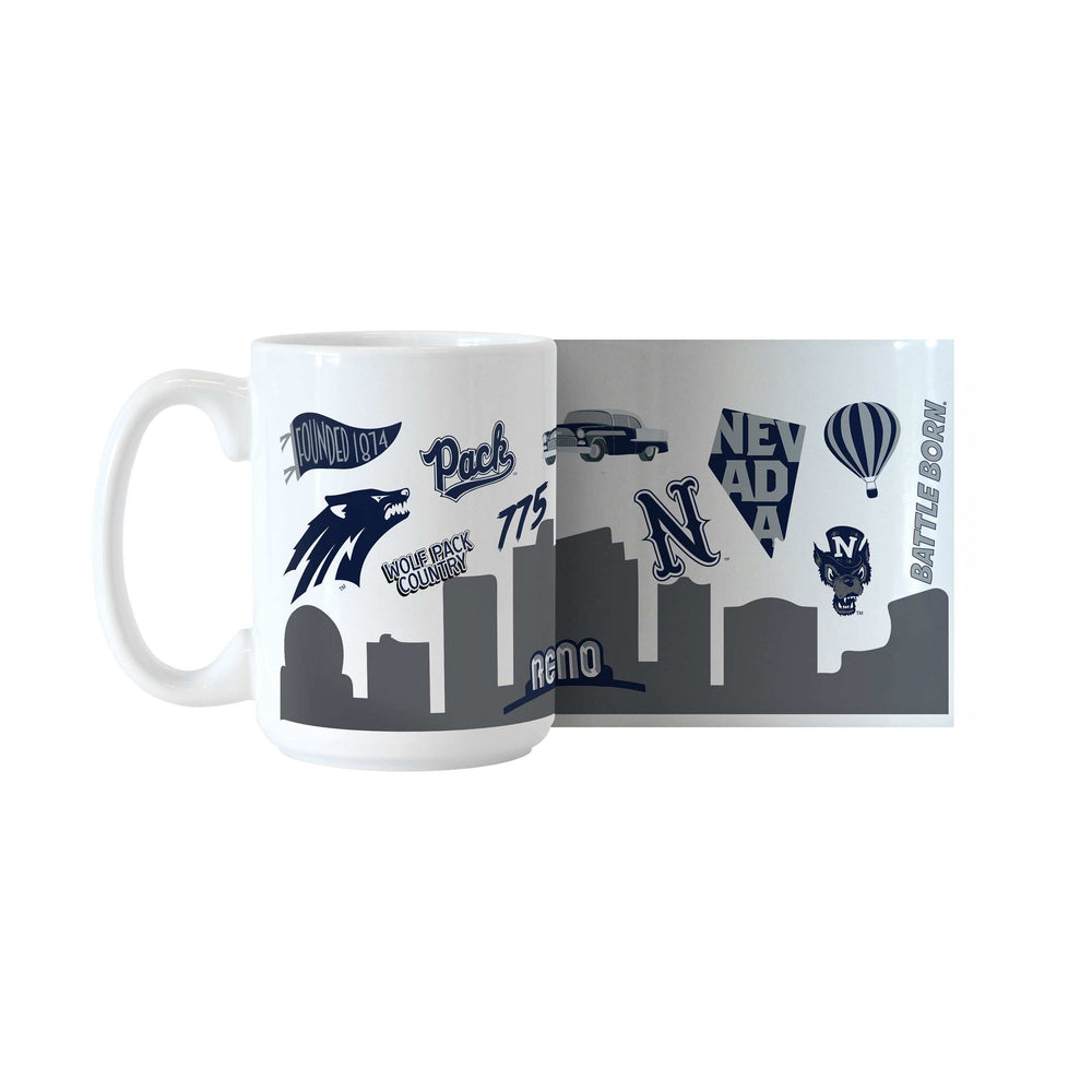 Nevada 15oz Native Sublimated Mug - Logo Brands - Flyclothing LLC