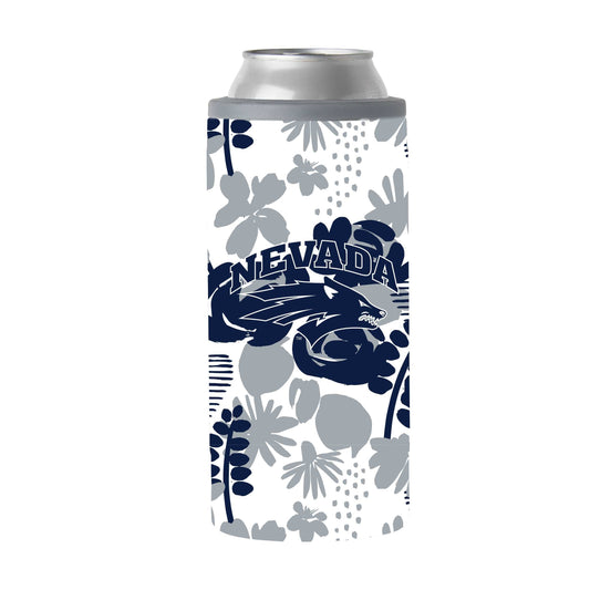 Nevada 12oz Floral Slim Can Coolie - Logo Brands - Flyclothing LLC