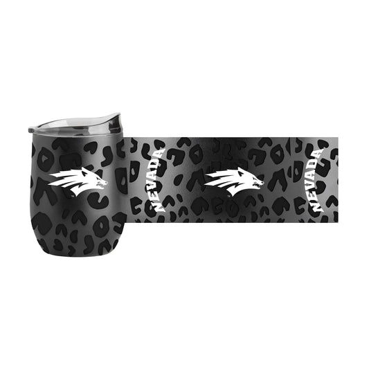Nevada Leopard 16oz Black Powdercoat Curved Beverage - Logo Brands - Flyclothing LLC
